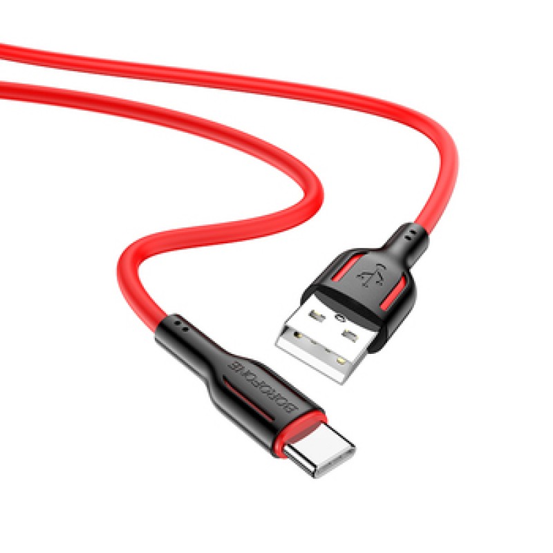 Καλώδιο Data Borofone BX63 USB A to Type-C 3A 1m Red