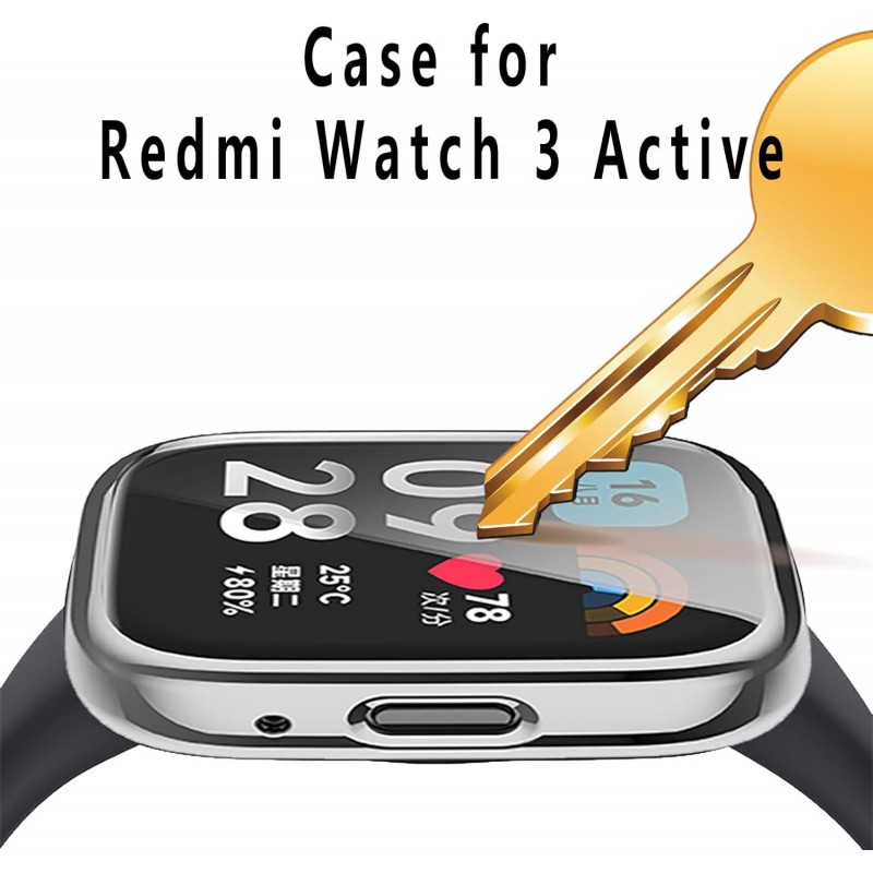 For Redmi Watch 3 TPU Full Cover Protective Electroplated
