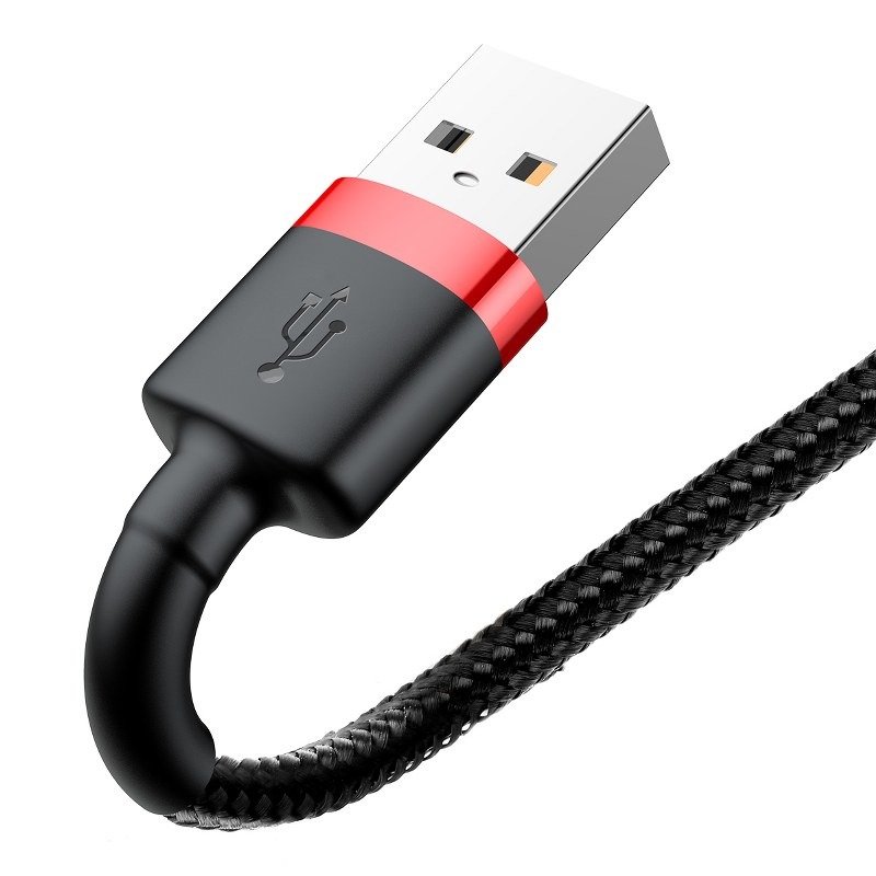 Καλώδιο Φόρτισης Baseus CALKLF-B19 Cafule Series USB to Lightning Cable 2,4A 1m Red /Black