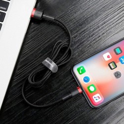 Καλώδιο Φόρτισης Baseus CALKLF-B19 Cafule Series USB to Lightning Cable 2,4A 1m Red /Black