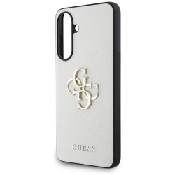 Θήκη Guess HC PU Grained Big 4G and Classic Logo Case Samsung Galaxy A56 SM-A566 / A36 SM-A366 5G Beige